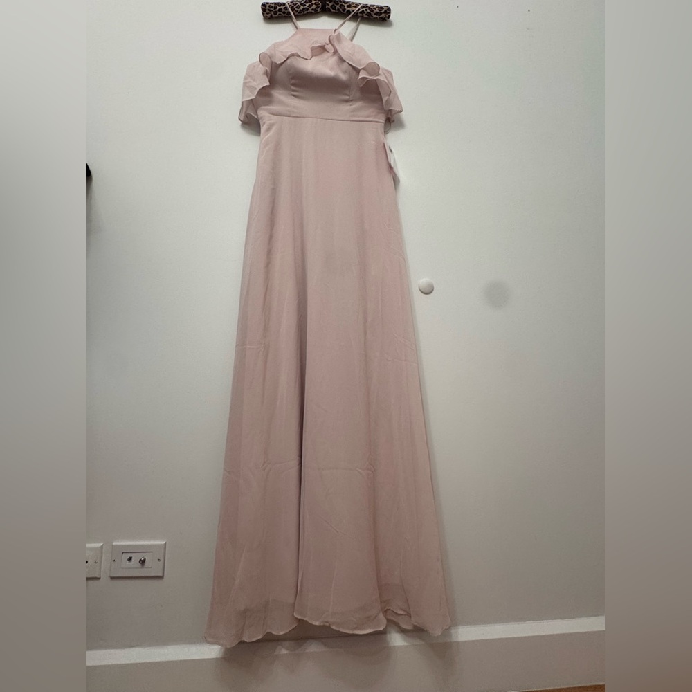 NEW Birdy Grey JULES DRESS CHIFFON DUSTY ROSE MEDIUM NWT - Picture 11 of 11